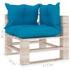 vidaXL Set Divani da Giardino Pallet 7 pz con Cuscini in Legno di Pino