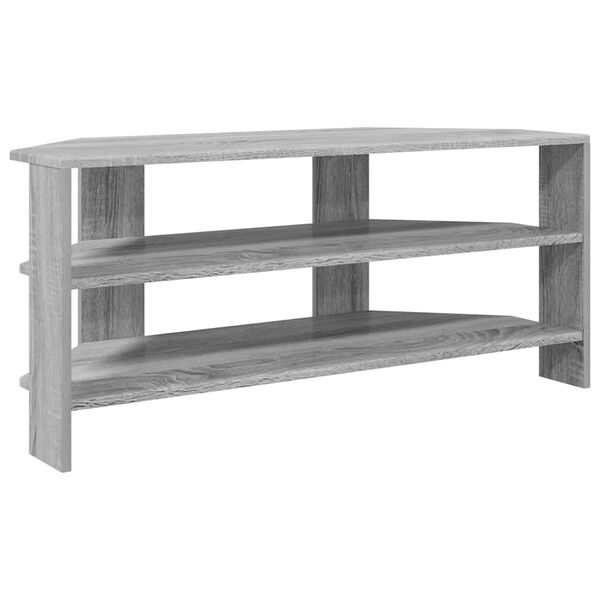 vidaXL MobileTVAngolare Grigio Sonoma 102x40,5x45cm Legno multistrato