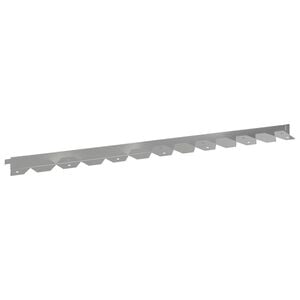 vidaXL Bordura per Prato 30 pcs 102 x 4 x 4 cm Acciaio Argento