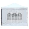 vidaXL Tenda per Feste Pieghevole con Pareti Laterali Bianco 3x6 m