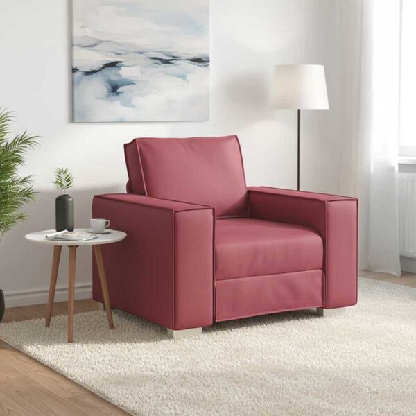 vidaXL Divano Rosso Vino 99 x 80 x 84 cm Tessuto