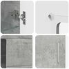 vidaXL Credenza con porta FLORIN Grigio cemento 55,5 x 29 x 103 cm