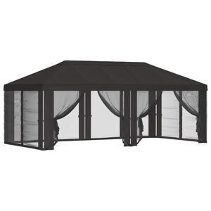 vidaXL Copertura Gazebo con Pareti Laterali Antracite 600,5 x 300,5 cm