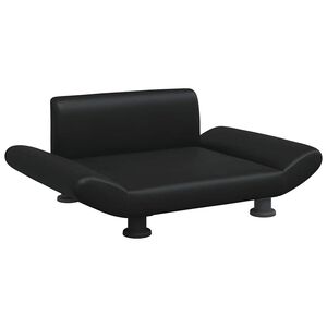 vidaXL Lettino per Cani Nero 70x45x28 cm in Similpelle