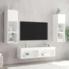 vidaXL Mobile Porta TV con Luci LED Bianco 60x30x30 cm