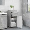 vidaXL Set di Armadi da Bagno TULUM Grigio cemento 37 x 31,5 x 82 cm