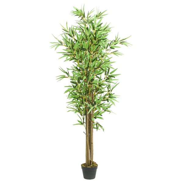 vidaXL Albero Bambù Artificiale 1288 Foglie 180 cm Verde
