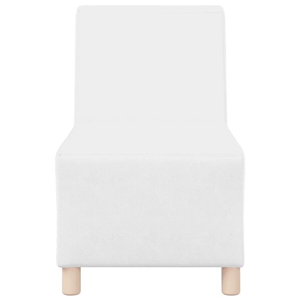 vidaXL | Unit&agrave; di Divano Modulare Senza Braccioli | Bianco 55 x 74 x 82 cm