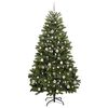 vidaXL Albero di Natale artificiale Verde 210 cm PVC e Metallo