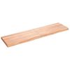 vidaXL Ripiano Muro Marrone 120x30x(2-4) cm Massello Rovere Trattato