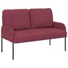vidaXL Set divani 3 pcs Rosso Vino 115 x 56 x 80 cm Legno compensato