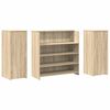 vidaXL Banco Reception Rovere Sonoma 180x50x103,5 cm Legno Multistrato
