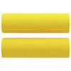 vidaXL Set di Divani 2 pz con Cuscini Giallo Chiaro in Tessuto