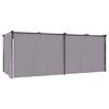 vidaXL Gazebo con Tende 3x6 cm Antracite in Acciaio