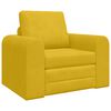 vidaXL Divano letto Giallo 98 x 71 x 83 cm Velluto