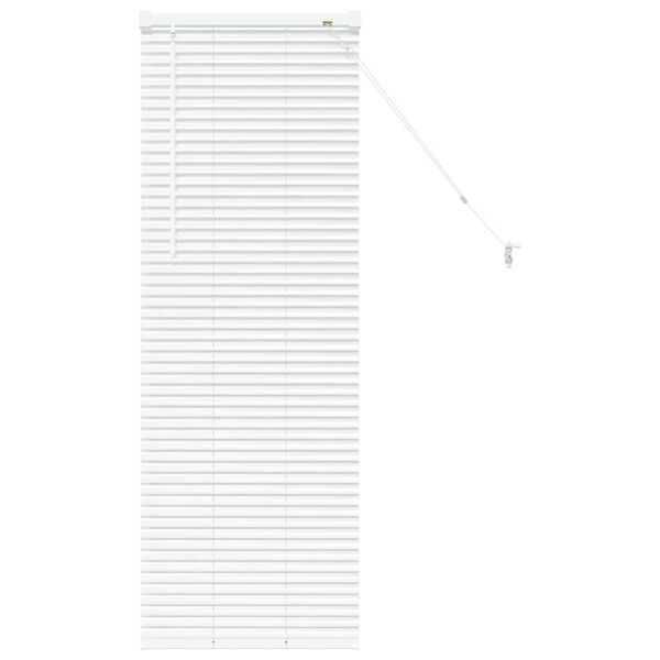 vidaXL Tenda per Finestra con tende Bianco Alluminio