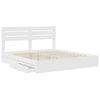 vidaXL Letto con Contenitore Bianco 180 x 200 cm Legno multistrato