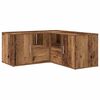 vidaXL Mobile Angolare Legno Antico 160x40x45 cm in Truciolato