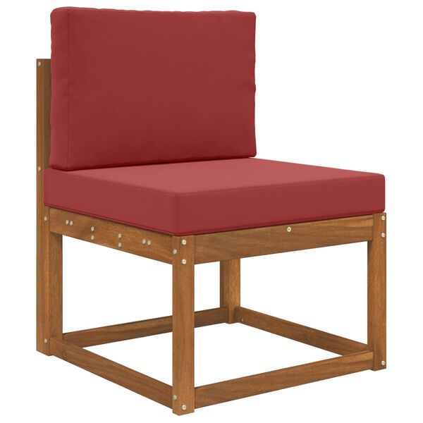 vidaXL Cuscino per divano da esterno 2 pcs Rosso vino Poliestere