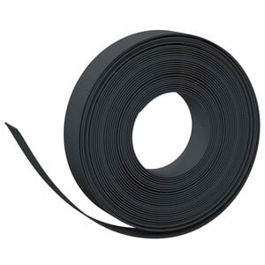 vidaXL Bordatura per giardino 25 m 10 cm PE Nero