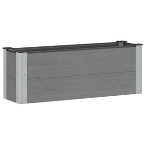 vidaXL Letto rialzato da giardino Grigio 100 x 30 36 cm