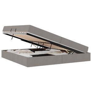 vidaXL Letto con contenitore e materasso Talpa 200 x 200 cm Poliestere