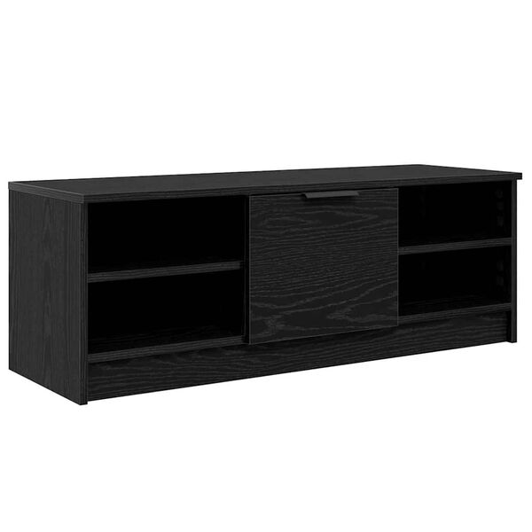 vidaXL Mobile TV Rovere Nero 102 x 35 x 36,5 cm Legno multistrato