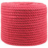 vidaXL Corda di Juta 12 mm Rosso 100% juta Tossa