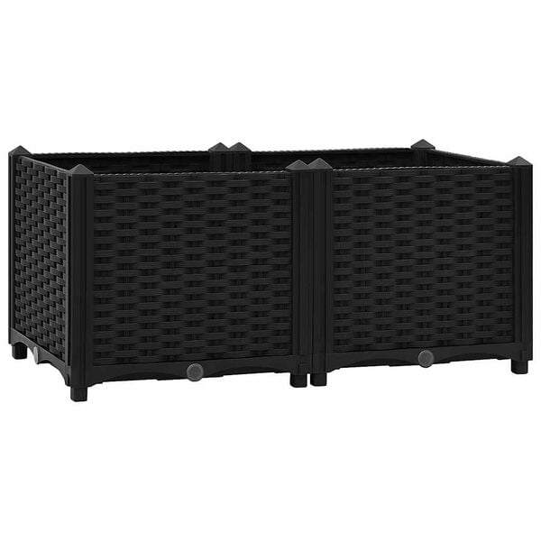 vidaXL Letto rialzato 80x40x38 cm in polipropilene