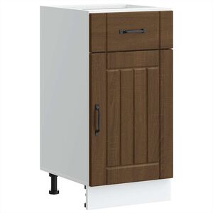 vidaXL Base da Cucina Lucca Rovere Marrone in Legno Multistrato