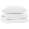 vidaXL Set di Piumoni con cuscino 2 pz Bianco Microfibra