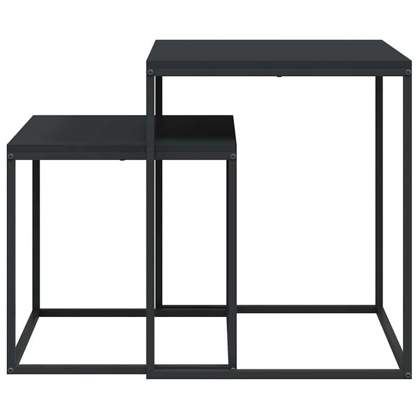 vidaXL Set di Tavolini 2 pz in Legno Multistrato e Metallo