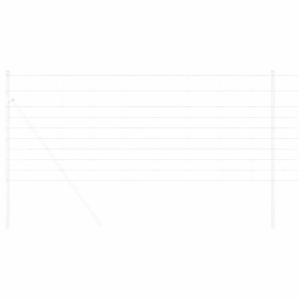 vidaXL Recinzione da campo Argento 25 x 1 m Acciaio zincato