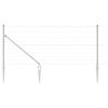 vidaXL Palo della recinzione Zincato 25 x 1 m Acciaio