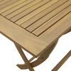 vidaXL Tavolo da Giardino Pieghevole 110x55x75cm Legno Massello Acacia