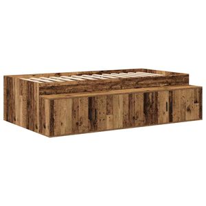 vidaXL Struttura del letto Legno vecchio 90 x 200 cm Legno multistrato