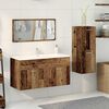 vidaXL Set Mobili da Bagno 3 pz Legno Antico in Legno Multistrato