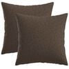 vidaXL Cuscino con cuscino HEERLEN 2 pz Tortora Tessuto