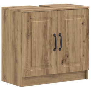 vidaXL Armadio per Lavabo da Bagno UTRECHT Rovere Artigianale