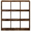 vidaXL Libreria Rovere Fumo 102x32x102 cm in Legno Multistrato