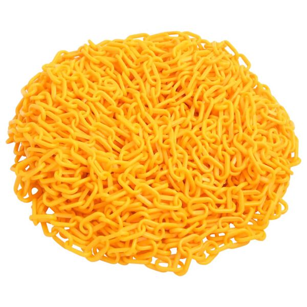 vidaXL Catena Segnaletica Gialla 100 m &Oslash;8 mm in Plastica