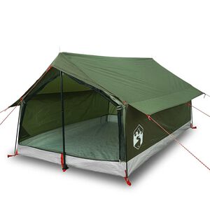 vidaXL Tenda da Campeggio per 2 Persone Verde Oliva Impermeabile