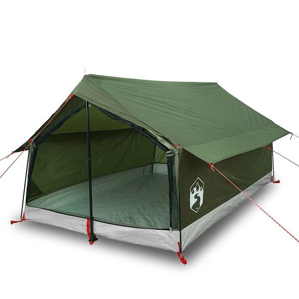 vidaXL Tenda da Campeggio per 2 Persone Verde Oliva Impermeabile