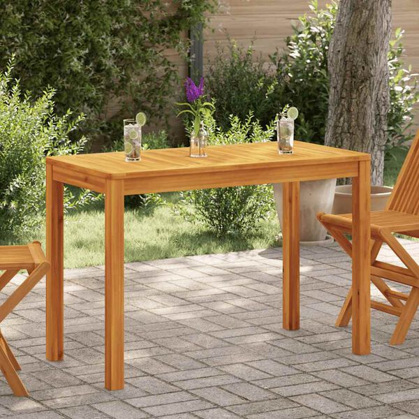 vidaXL Tavolo da Pranzo da Giardino 110x55x75 cm Legno Massello Acacia
