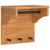 vidaXL Appendiabiti da Parete SANDNES 43x30x42 cm in Legno di Pino