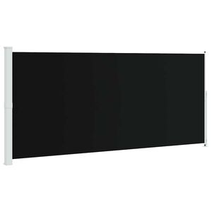 vidaXL Tenda Laterale Retrattile per Patio 220x500 cm Nera