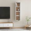 vidaXL Mobili TV Bianchi 2 pz 30,5x30x60 cm in Legno Multistrato