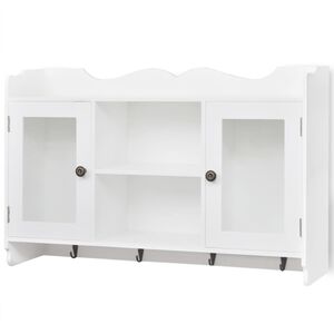 vidaXL Mobile Pensile in MDF Porta DVD/Libri/Bicchieri