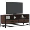 vidaXL Mobile TV Rovere Marrone 100x34,5x40 cm Multistrato e Metallo