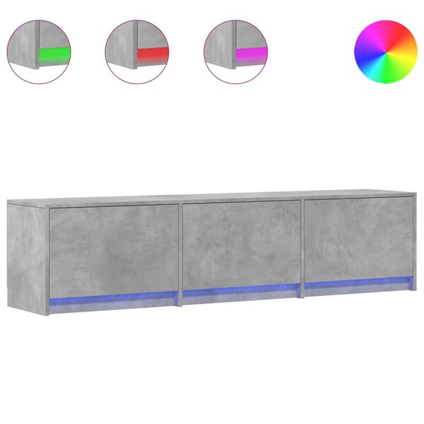 vidaXL Mobile TV Calcestruzzo 165 x 34 x 40 cm Legno multistrato